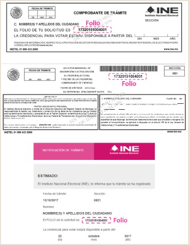 Estatus de credencial de elector